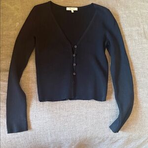 Madewell Black Ribbed Sweater